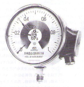 YXG-152-B防爆感應式接點(diǎn)壓力表